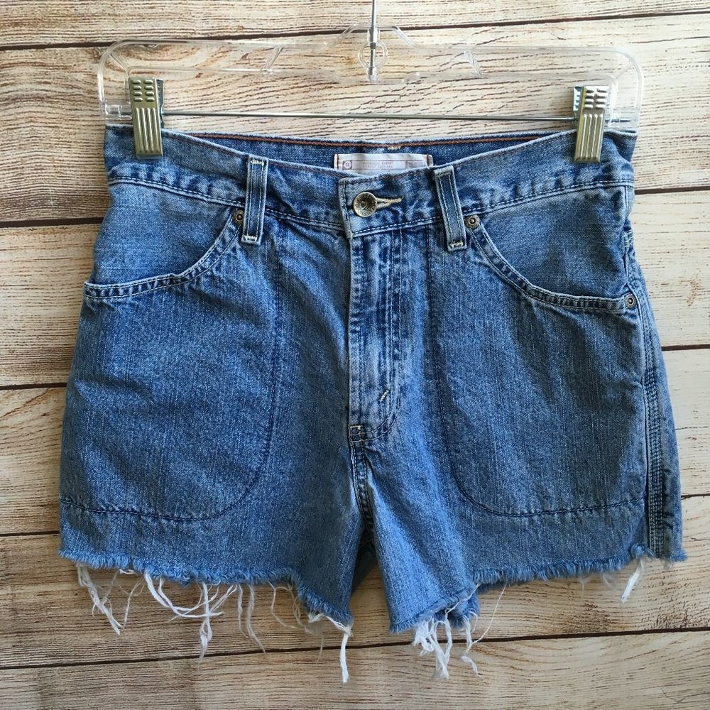 Levi's Blue Denim Cutoff Jean Shorts